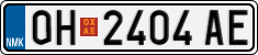 License plate of North Macedonia, Regular plates (2012)