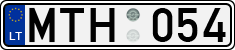 License plate of Lithuania, Cars