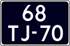 License plate of the Netherlands, Cars