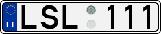 License plate of Lithuania, Cars