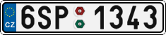 License plate of the Czech Republic, Cars (2001)