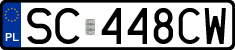 License plates of Poland, Regular car plates