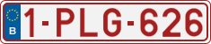 License plate of Belgium, Regular plates (2010)