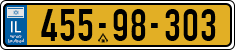 License plate of Israel, Regular plates