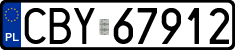 License plates of Poland, Regular car plates