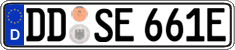 German license plate, Electric vehicles