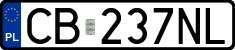 License plates of Poland, Regular car plates