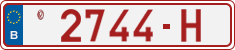 License plate of Belgium, Vanity Plates (2014)