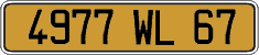 French license plate, FNI