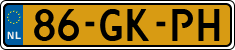 License plate of the Netherlands, Cars