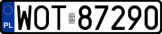 License plates of Poland, Regular car plates
