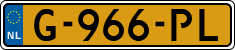 License plate of the Netherlands, Cars