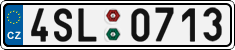 License plate of the Czech Republic, Cars (2001)