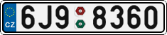 License plate of the Czech Republic, Cars (2001)
