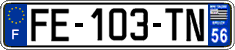 French license plate, SIV (ordinary)