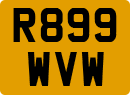 License plate of the United Kingdom, 1983 year system