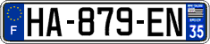 French license plate, SIV (ordinary)