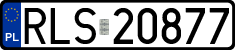 License plates of Poland, Regular car plates