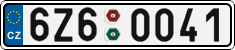 License plate of the Czech Republic, Cars (2001)