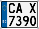 License plate of Bulgaria, Motorcycles