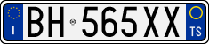 License plate of Italy, Cars (1994 year series)