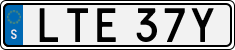 License plate of Sweden, Regular plates