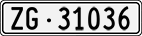 License plate of Switzerland, Cars