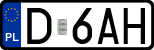 License plates of Poland, Regular car plates