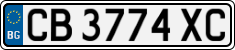 License plate of Bulgaria, Cars