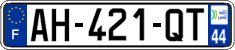 French license plate, SIV (ordinary)