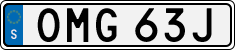 License plate of Sweden, Regular plates