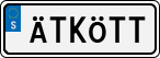 License plate of Sweden, Vanity Plates