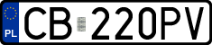 License plates of Poland, Regular car plates