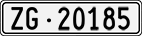 License plate of Switzerland, Cars