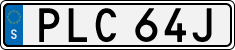 License plate of Sweden, Regular plates
