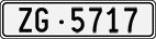 License plate of Switzerland, Cars