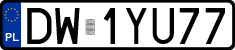 License plates of Poland, Regular car plates