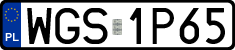 License plates of Poland, Regular car plates