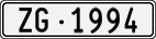 License plate of Switzerland, Cars