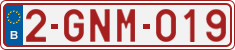 License plate of Belgium, Regular plates (2010)