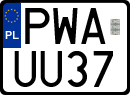 License plates of Poland, Special vehicles and motorcycles