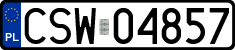 License plates of Poland, Regular car plates