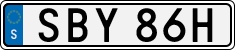 License plate of Sweden, Regular plates