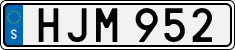 License plate of Sweden, Regular plates