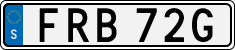 License plate of Sweden, Regular plates