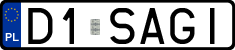 License plates of Poland, Vanity Plates