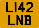 License plate of the United Kingdom, 1983 year system