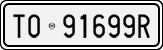 License plate of Italy, Cars (1927 year series)