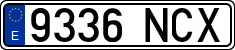 License plates of Spain, Ordinary (2000)