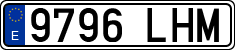 License plates of Spain, Ordinary (2000)